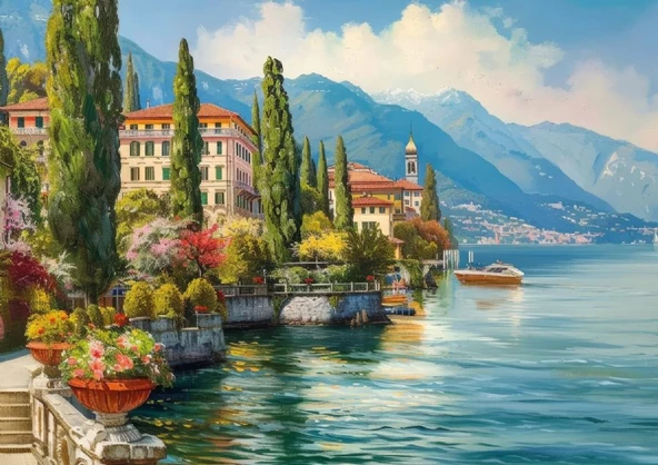 Ks Games 1000 Parça İtalya Manzarası Puzzle - Jin Park ürün görseli 1
