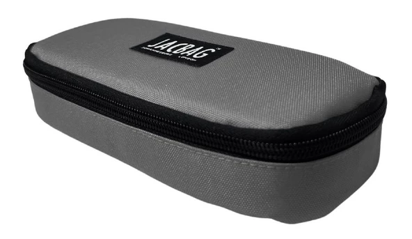 Jacbag Oval Medium Gri Erkek Çocuk Kalem Çantası ürün görseli 1