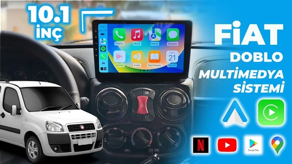 FOR-X Fiat Doblo 2000-2010 Arası-9''hd-Android 2gb RAM-32GB-WİFİ-KABLOSUZ Carplay-Fm-Mp3-Mp4-Bt-Hd Kameralı-Multimedya Teyp ürün görseli 1