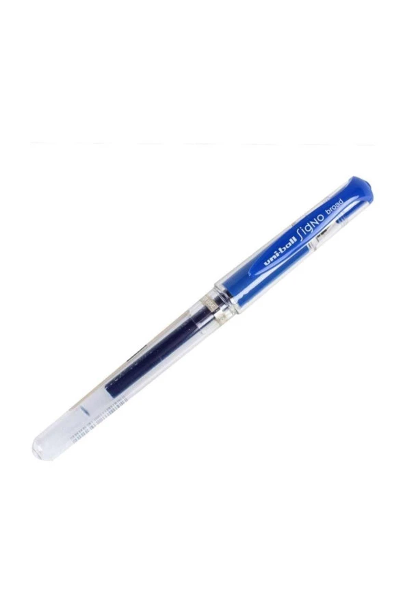 Uni-Ball Roller Kalem Signo Broad Jel Bilye Uç İmza Kalemi 1.0 MM Mavi UM-153 (12 Li Paket) ürün görseli 1