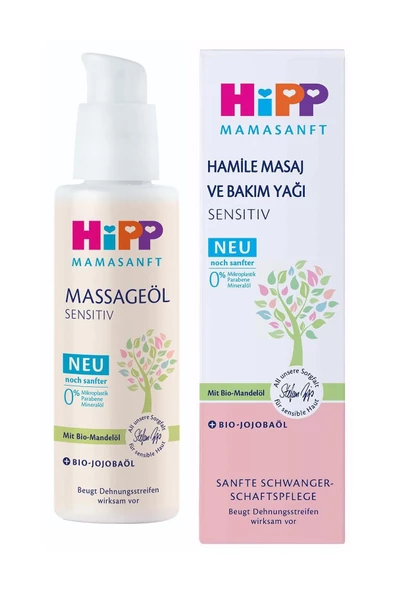 Hipp Mamasanft Hamile Masaj ve Bakım Yağı Sensitiv 100 ml ürün görseli 1