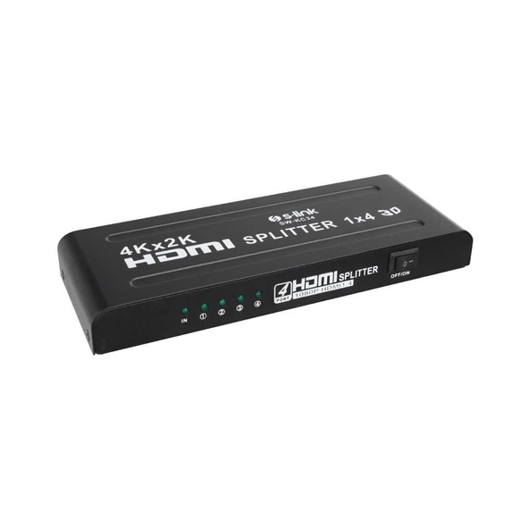 S-link SW-KC34 4 Port 4K*2K HDMI Splitter, 4Port HDMI Splitter ürün görseli 1