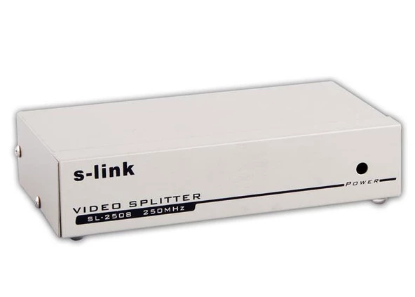 S-link SL-2508 8 VGA 250Mhz Monitör Splitter ürün görseli 1