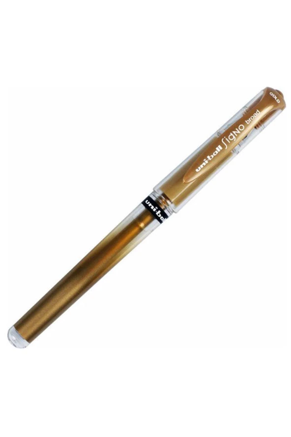 Uni-Ball Roller Kalem Signo Broad Jel Bilye Uç 1.0 MM Altın Davetiye Kalemi UM-153(12 Li Paket) ürün görseli 1