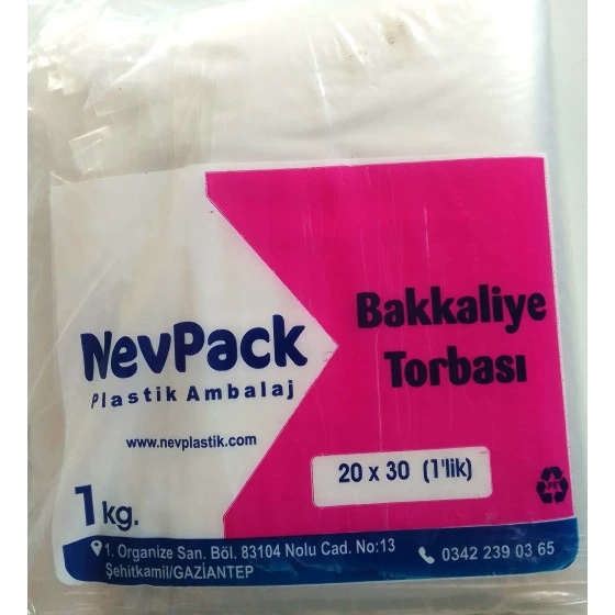 Nevpack Bakkaliye Torbası 20x30 CM (1 kg'lik) 1 Kg ürün görseli 1