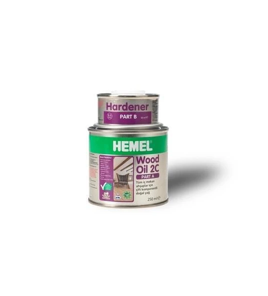 Hemel Wood Oil 2C Ahşap Yağı 300ml  BlueGrey ürün görseli 1
