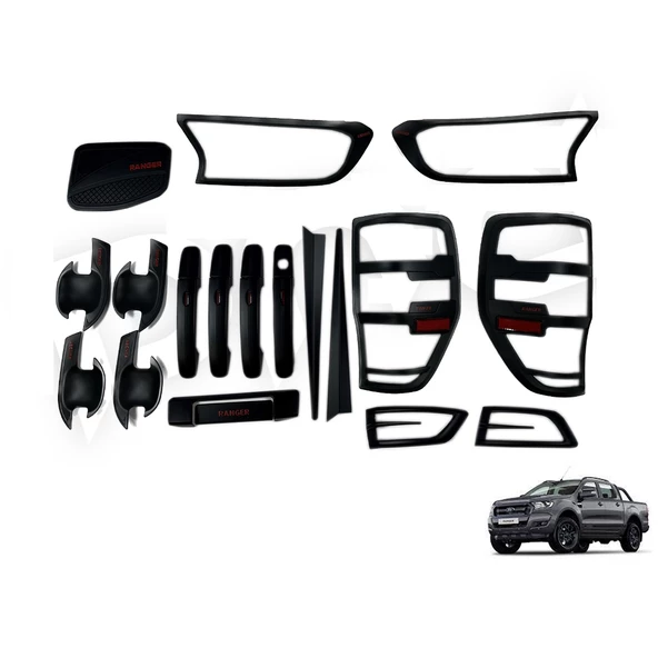 Ford Ranger 2015+ T7-T8 Full Set Siyah ürün görseli 1