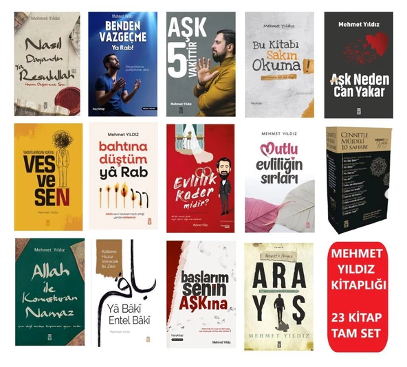Mehmet Yıldız Kitaplığı 23 Kitap Set ürün görseli 1