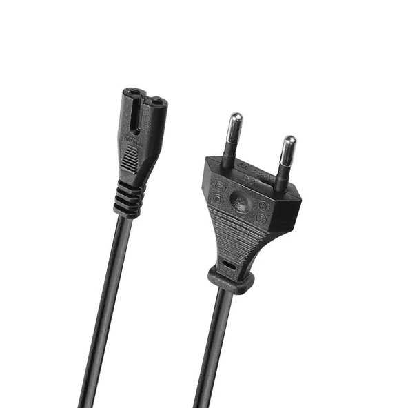 PrimeX PX-TYP3 3 Metre Teyip power Kablo, Teyip kablo 3 metre, 3 Metre TV Power kablo, 3 metre ikili power kablo ürün görseli 1