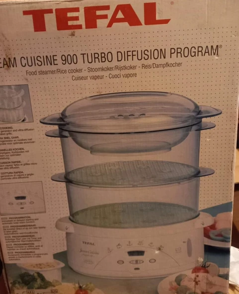 TEFAL BURTALMA MUISINE 900 TURBO DIFÜSION BUHARLI PİŞİRİCİ ürün görseli 1