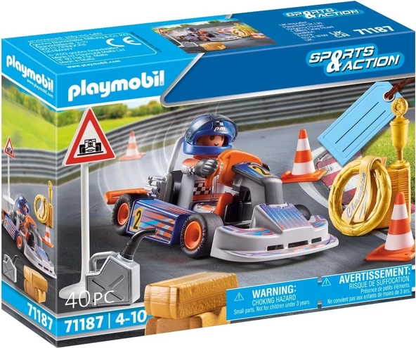 PLAYMOBIL Sports&Action 71187 yarış arabası, zafer çelengi ve daha birçok aksesuar parçası ile, 4 yaşından itibaren ürün görseli 1