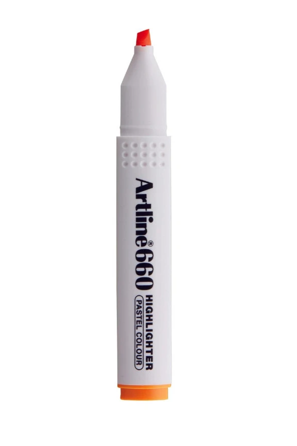 Artline Kesik Uçlu Fosforlu Kalem 1,0-4,0 MM Pastel Turuncu (12 Li Paket) ürün görseli 1