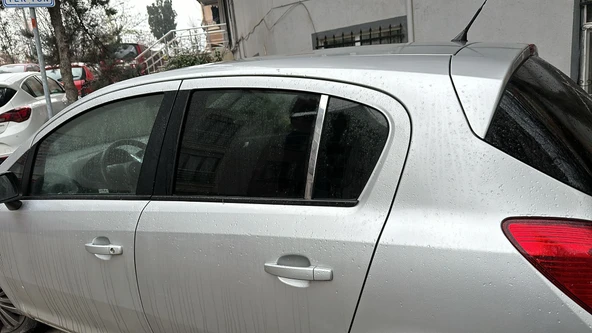 Opel Corsa D 2006-2016 Krom Cam Kelebek Kromu 2 Parça Paslanmaz Çelik ürün görseli 1
