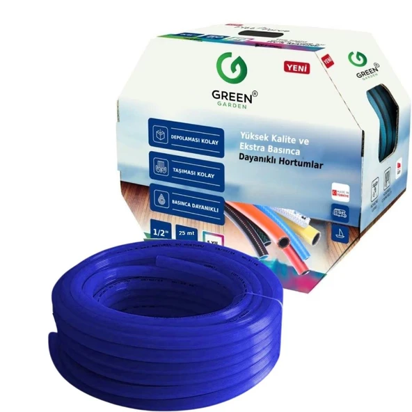 Greengarden Lebedos 151225 Silikon Bahçe Hortumu 1/2-25 mt ürün görseli 1