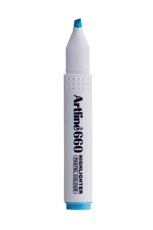 Artline Kesik Uçlu Fosforlu Kalem 1,0-4,0 MM Pastel Mavi (12 Li Paket) ürün görseli 1