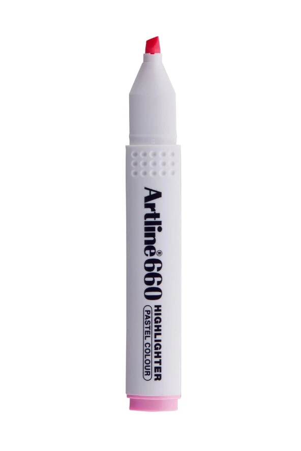Artline Kesik Uçlu Fosforlu Kalem 1,0-4,0 MM Pastel Pembe (12 Li Paket) ürün görseli 1