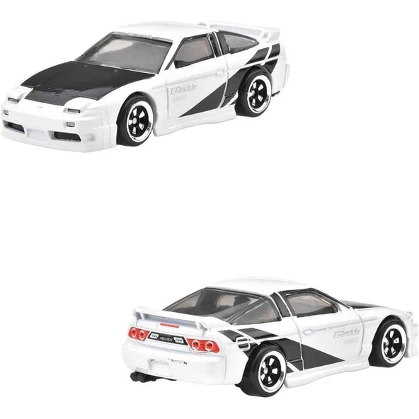 Hot Wheels 90 Lar Sokak Sahnesi Temalı Arabalar 96 NISSAN 180SX TYPE X JCB57 ürün görseli 1