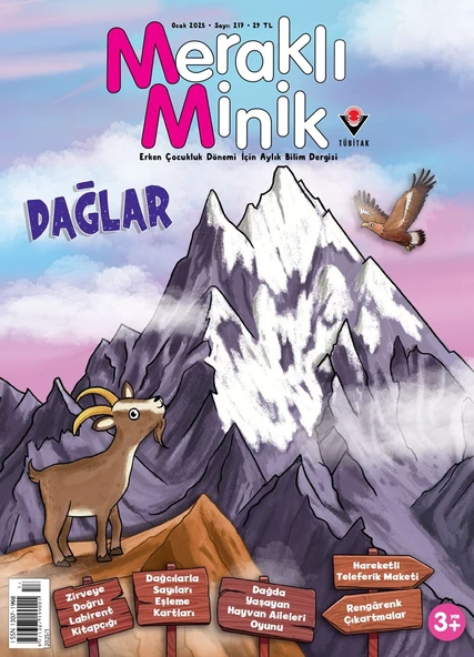 Meraklı Minik Dergi Ocak 2025 (3-6 yaş) ürün görseli 1