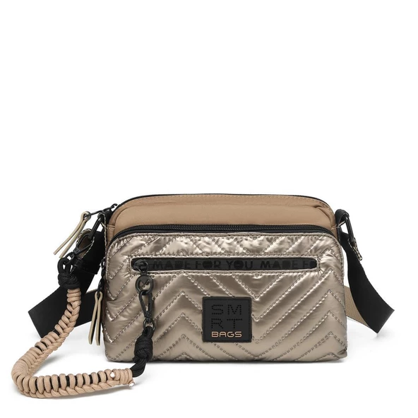 Smart Bags Parlak Kumaş Çapraz Askılı Kadın Postacı Çantası 3249 ürün görseli 1