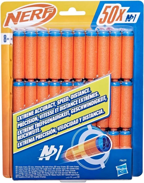 Nerf N-Serisi N1 Sünger Dart 50'li Yedek Paket F8639 ürün görseli 1