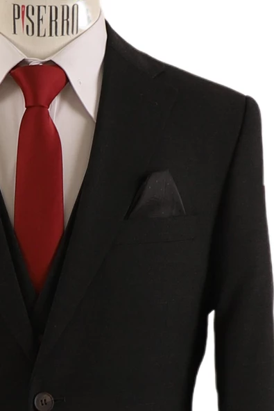 Yelekli Takım Elbise Slim Fit - Resim 5