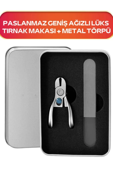 Fontenay Ultra Geniş Ağızlı Paslanmaz Tırnak Makası Ve Tırnak Törpüsü Set ürün görseli 1