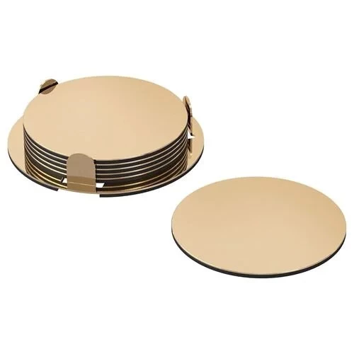 IKEA GLATTIS BARDAK ALTLIĞI PİRİNÇ RENGİ 8.5 CM 6 ADET ürün görseli 1