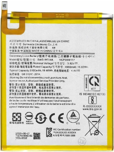 Samsung Galaxy Tab A8 SM-T290F Uyumlu Batarya Pil ürün görseli 1