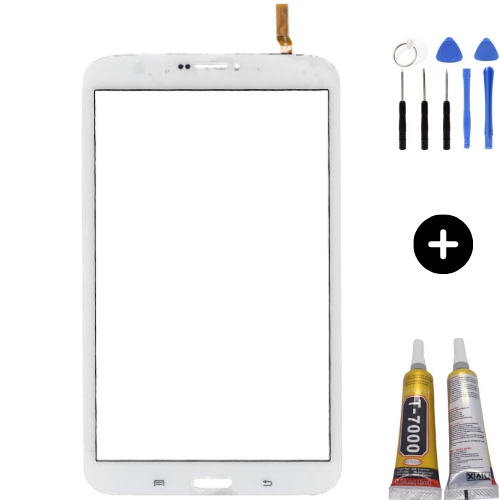 Samsung Galaxy SM-T312 Uyumlu A Kalite Dokunmatik Beyaz + Montaj Seti ürün görseli 1