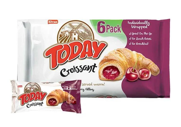 Today Kruvasan Vişneli 40 Gr. 6 Adet (1 Kutu) ürün görseli 1