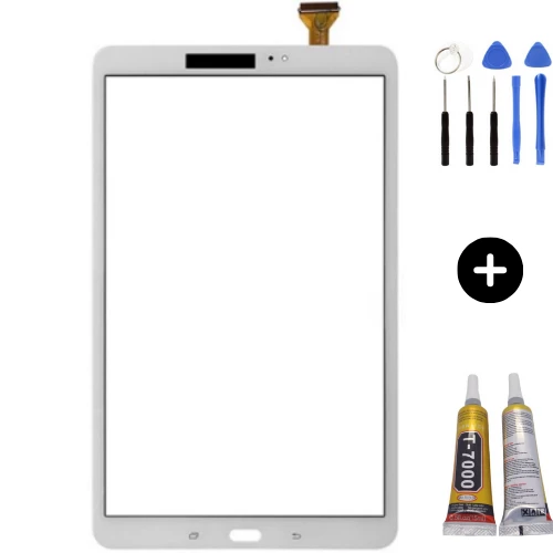Samsung Galaxy Tab A SM-T587 Uyumlu Servis Dokunmatik Beyaz + Montaj Seti ürün görseli 1