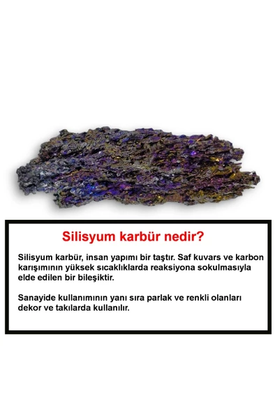 Silisyum Karbür Işıltılı Kolye 322-4 - Resim 3