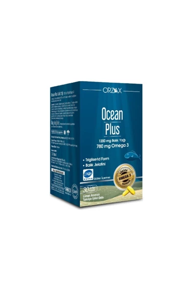 Orzax Ocean Plus 1200 mg 30 Kapsül - Resim 2