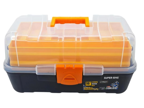 Super Bag ASR-5038 3 Katlı Raflı Takım Çantası 16" ürün görseli 1