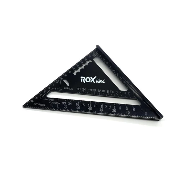 Rox Wood 0023 Alüminyum Üçgen Gönye 175mm ürün görseli 1