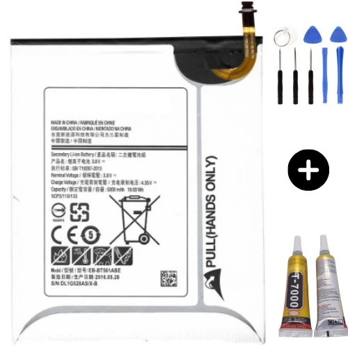 Samsung Galaxy Tab 9.6 SM-T560 Uyumlu Servis Batarya Pil + Montaj Seti ürün görseli 1