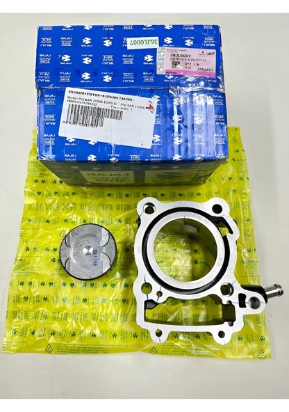 Bajaj Pulsar Ns 200-Rs 200 Silindir Piston Seti Orjinal Komple Set Supermoto ürün görseli 1