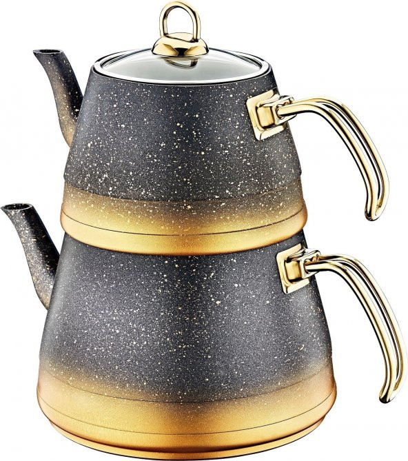 Oms 4pcs Granit M Boy Çaydanlık Cam Kapak ürün görseli 1