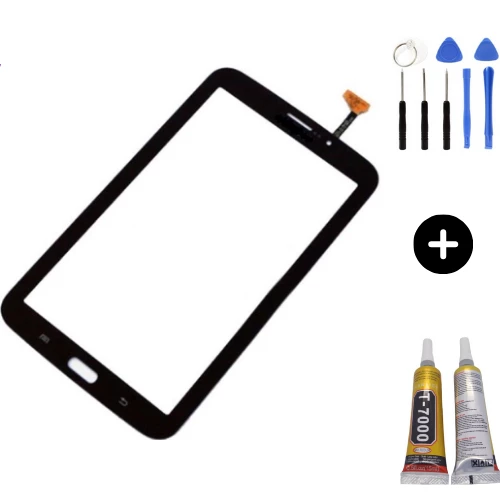 Samsung Galaxy Tab 3 SM-T212 Uyumlu Servis Dokunmatik Siyah + Montaj Seti ürün görseli 1