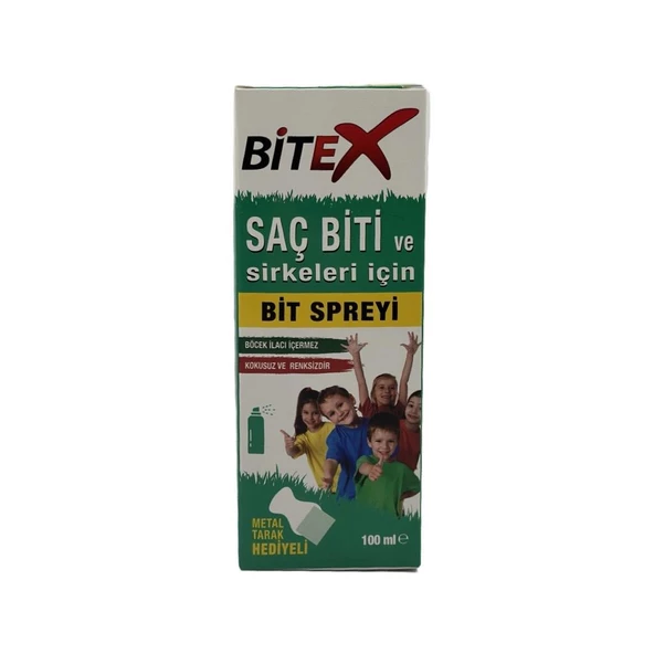 Bitex Saç Biti ve Sirkeleri İçin Bit Spreyi 100 ml - Metal Tarak Hediyeli ürün görseli 1