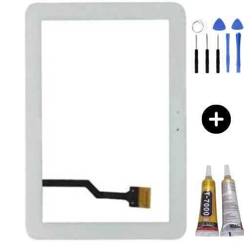 Samsung Galaxy Tab SM-P7300 Uyumlu A Kalite Dokunmatik Beyaz + Montaj Seti ürün görseli 1