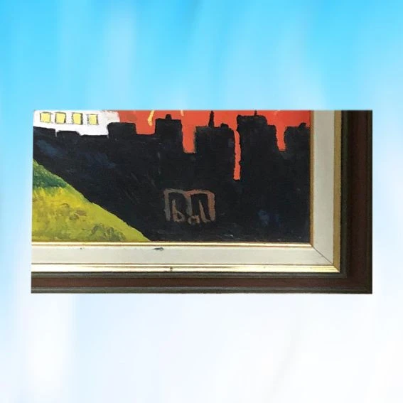 YAĞLI BOYA (EL YAPIMI )  TABLO  112X86 cm - Resim 3