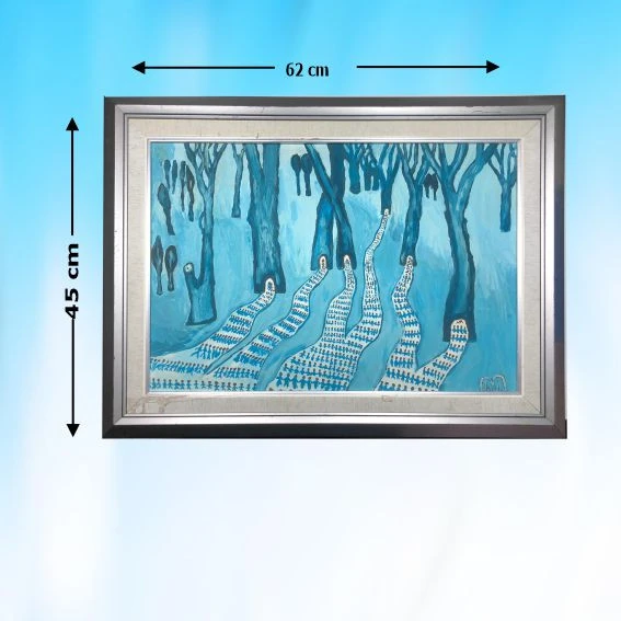 YAĞLI BOYA (EL YAPIMI ) TABLO 62X45 cm ürün görseli 1