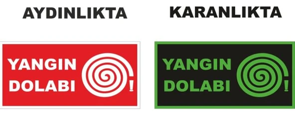 Fosforlu Yangın Dolabı Levhası ürün görseli 1