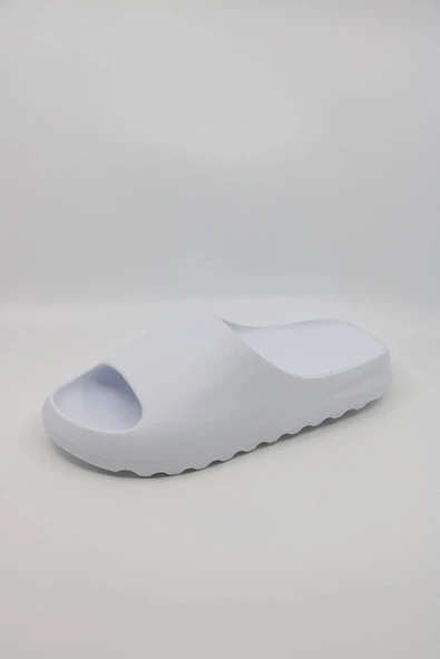 EVA Unisex Kadın Erkek Beyaz Sabo Günlük Rahat Balkon Bahçe Havuz Plaj Terliği ürün görseli 1