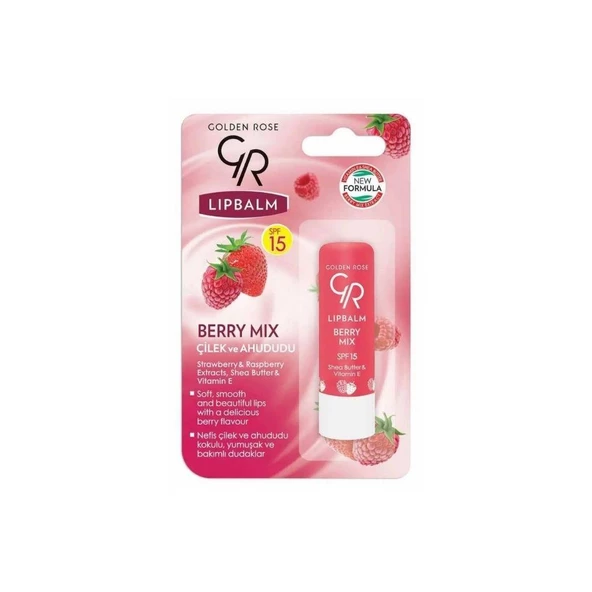 Golden Rose Dudak Koruyucu 4,6 g SPF 15  ( Çilek ve Ahududu ) ürün görseli 1