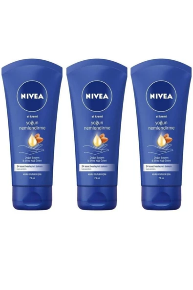 NIVEA Yoğun Nemlendirici El Kremi 75ml-3adet ürün görseli 1