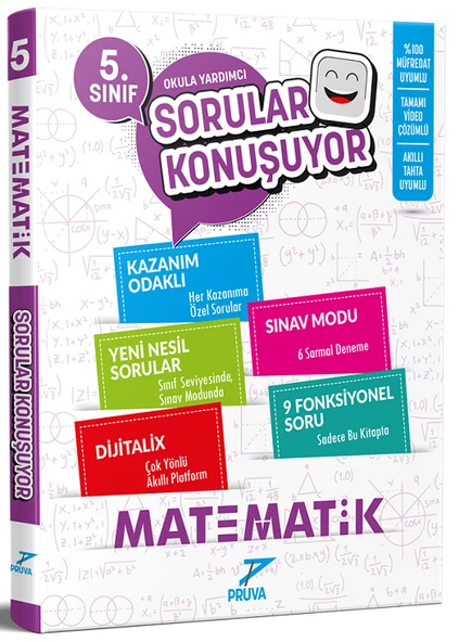 5.Sınıf Pruva Matematik Soru Bankası + 32 Hafta Denemeleri (Hediyeli) ürün görseli 1