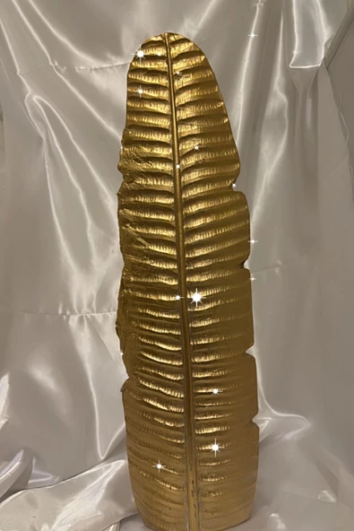Yaprak Vazo Gold Vazo 57cm - Resim 2