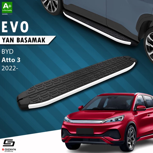 S-Dizayn BYD Atto 3 Evo Aluminyum Yan Basamak 193 Cm 2022 Üzeri ürün görseli 1